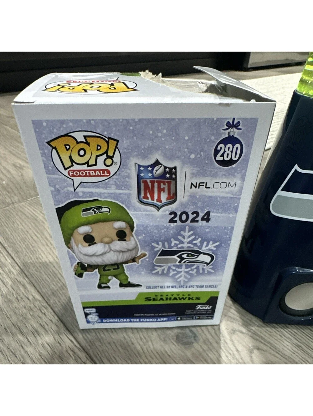 Sporticulture Seattle Seahawks Magma Lamp with Bluetooth Speaker and Funko Pop